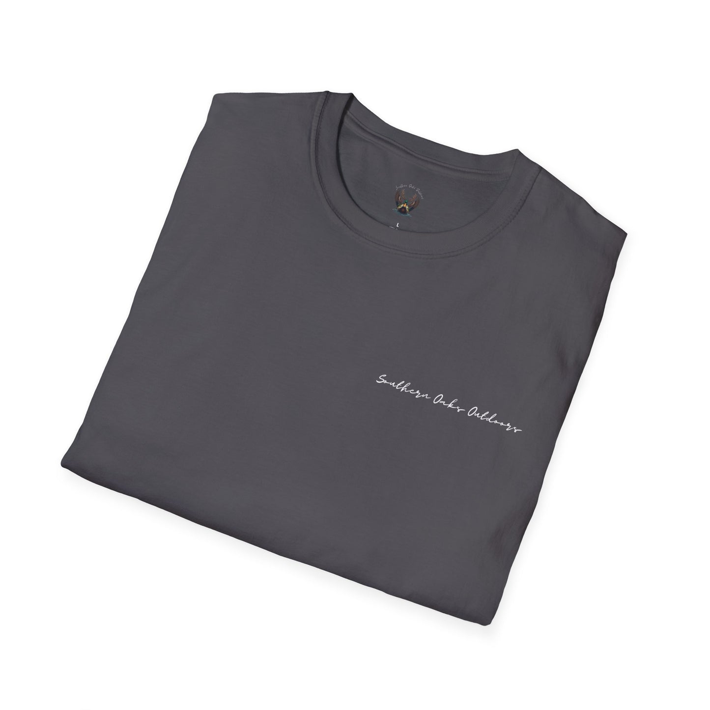 Softstyle T-Shirt - Trout Logo on back