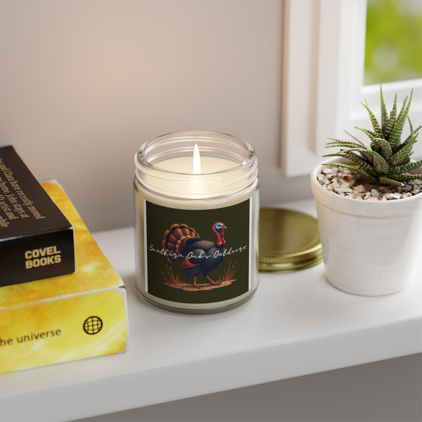 Scented Candles - Coconut Apricot Wax, Fall Decor, Holiday Gift, Cozy Atmosphere, Home Fragrance
