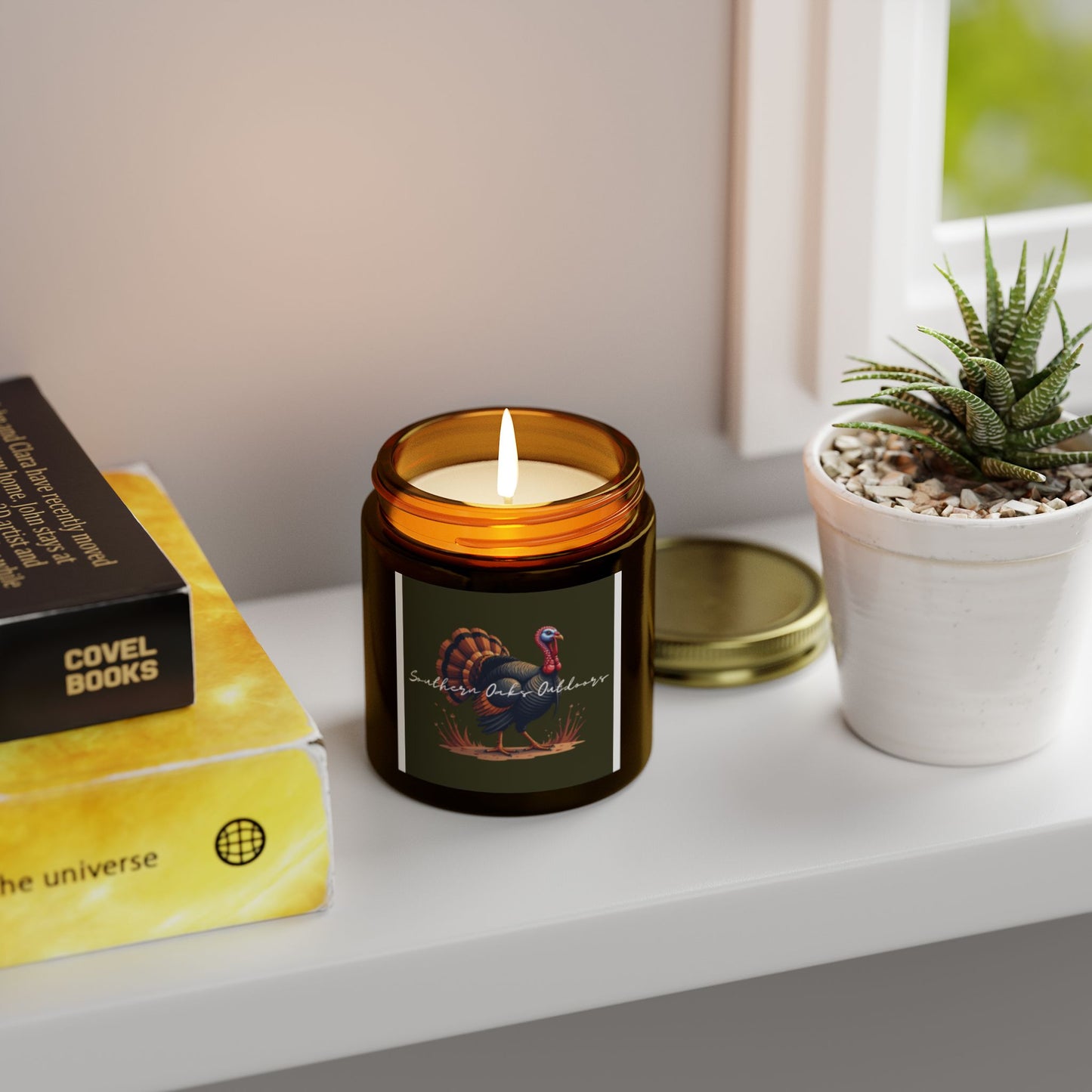Scented Candles - Coconut Apricot Wax, Fall Decor, Holiday Gift, Cozy Atmosphere, Home Fragrance