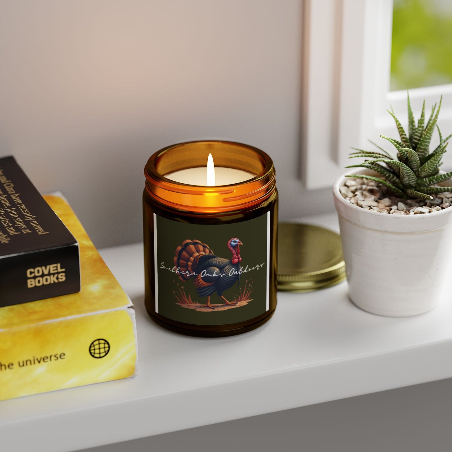 Scented Candles - Coconut Apricot Wax, Fall Decor, Holiday Gift, Cozy Atmosphere, Home Fragrance