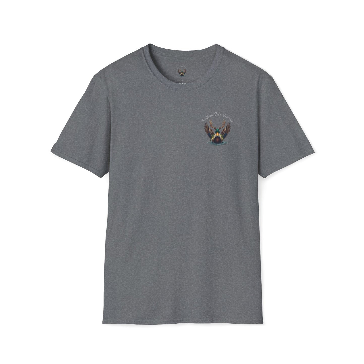 SoftStyle T-Shirt - Duck Head Logo w/ Girl Fishing on back