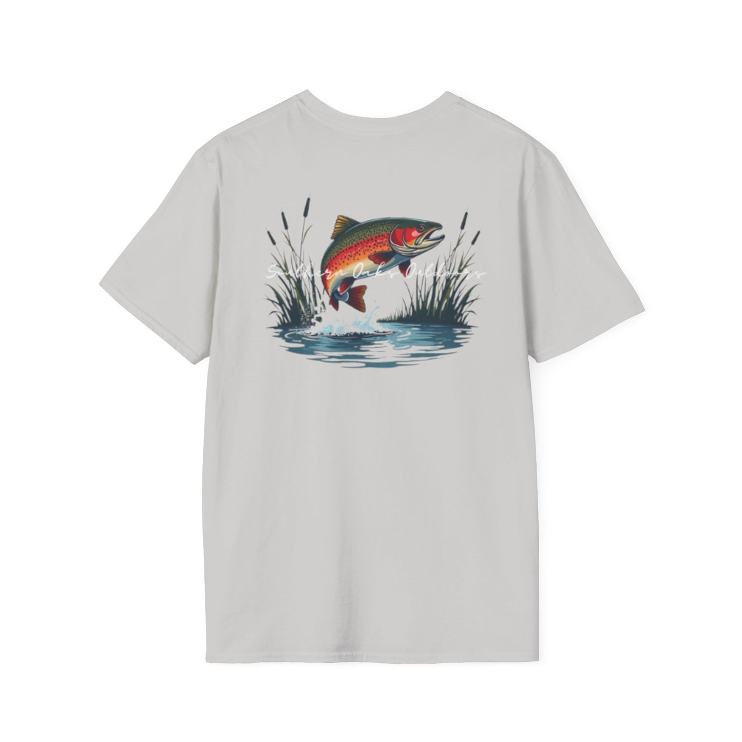 Softstyle T-Shirt - Trout Logo on back