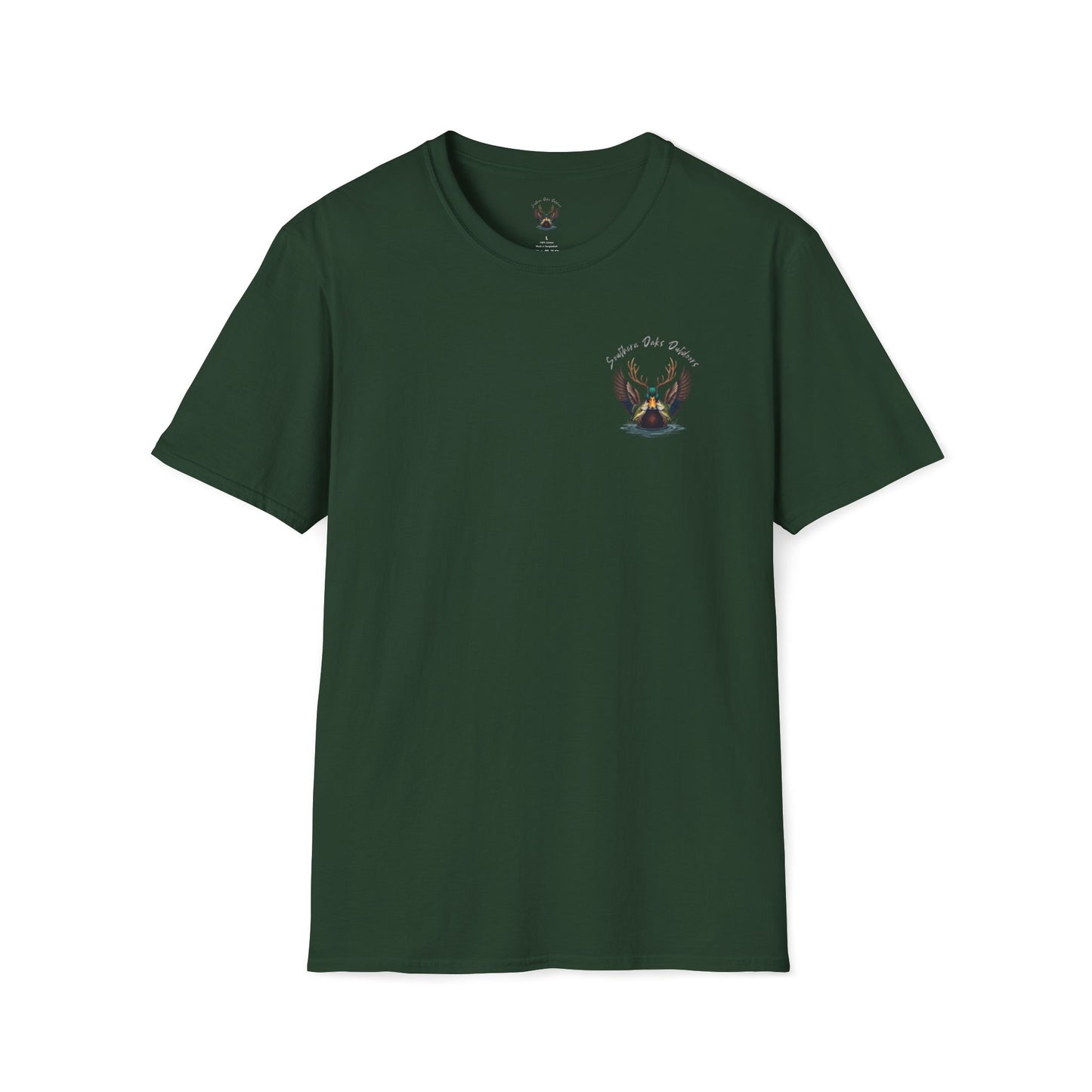 SoftStyle T-Shirt - Duck Head Logo w/ Girl Fishing on back