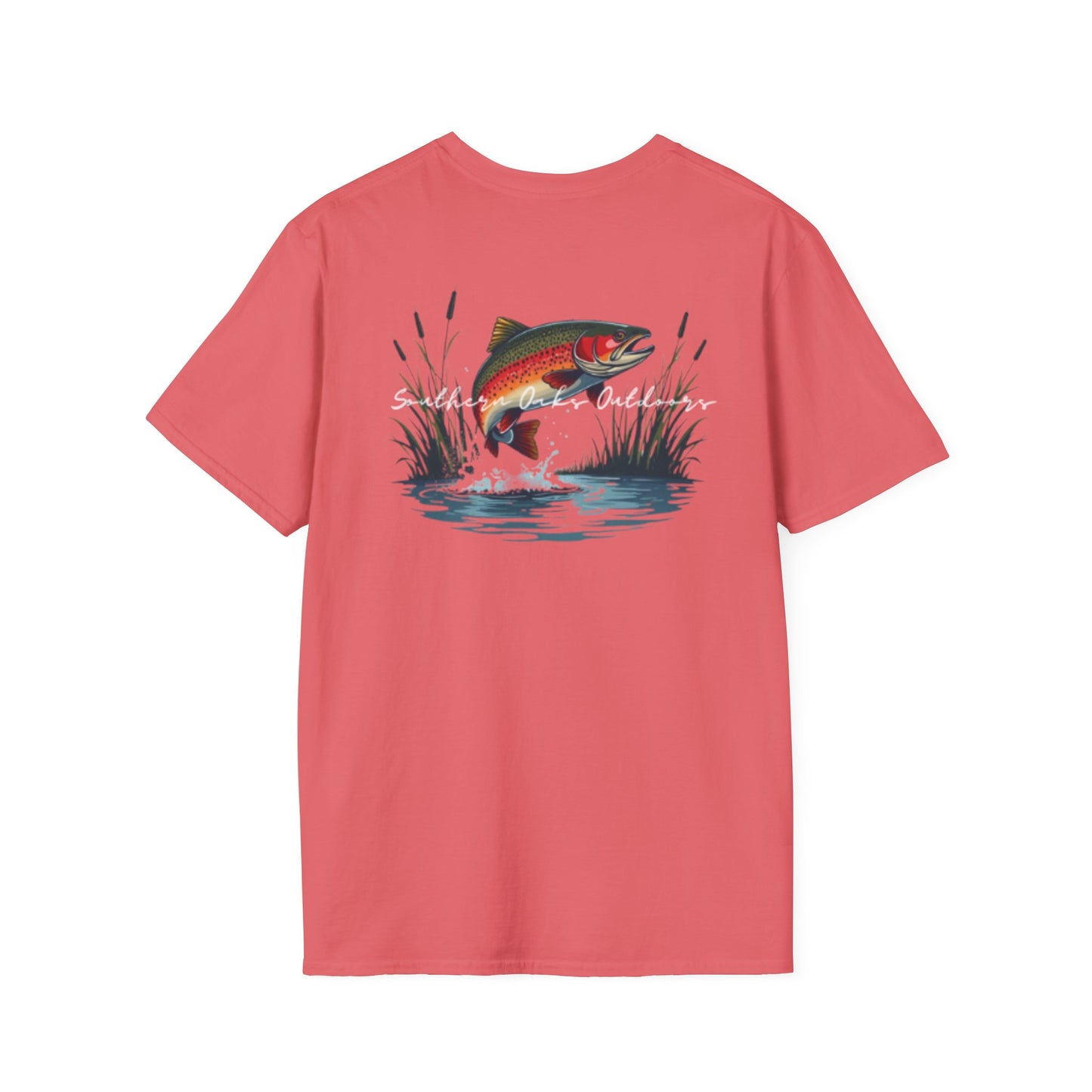 Softstyle T-Shirt - Trout Logo on back