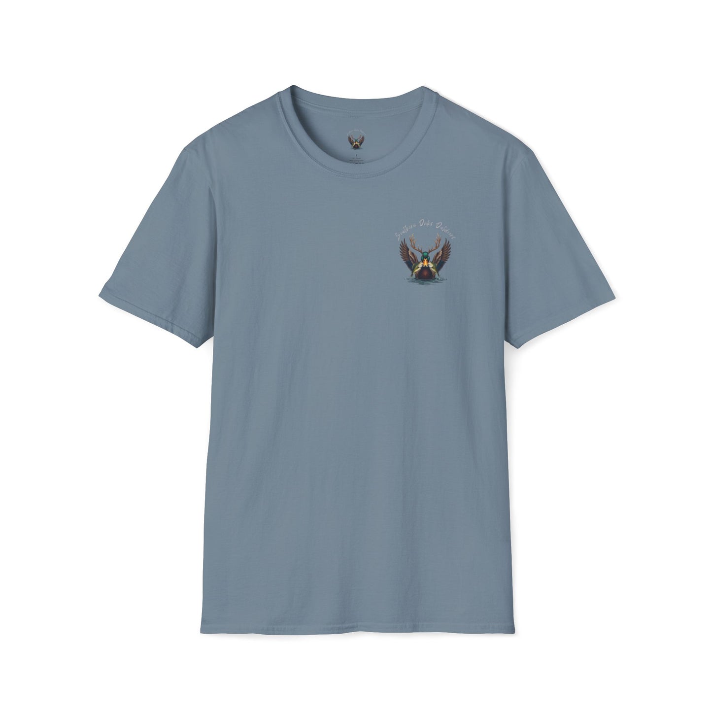 SoftStyle T-Shirt - Duck Head Logo w/ Girl Fishing on back