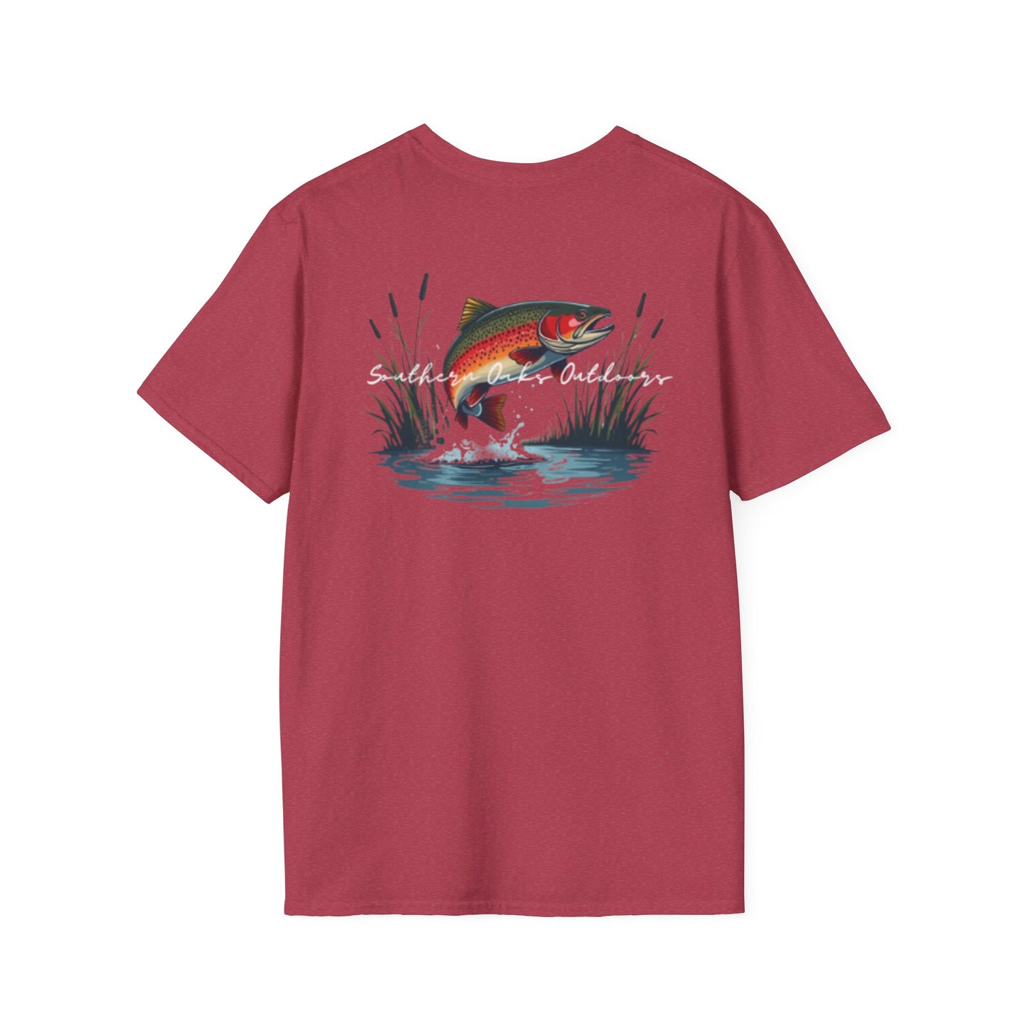 Softstyle T-Shirt - Trout Logo on back