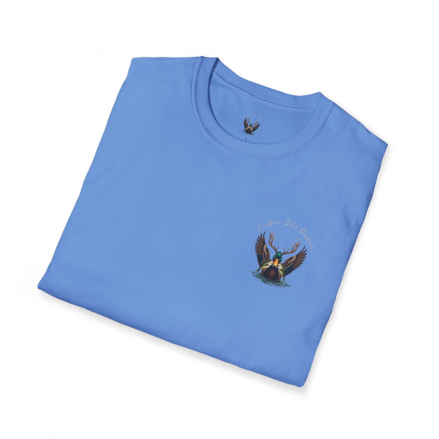 SoftStyle T-Shirt - Duck Head Logo w/ Girl Fishing on back