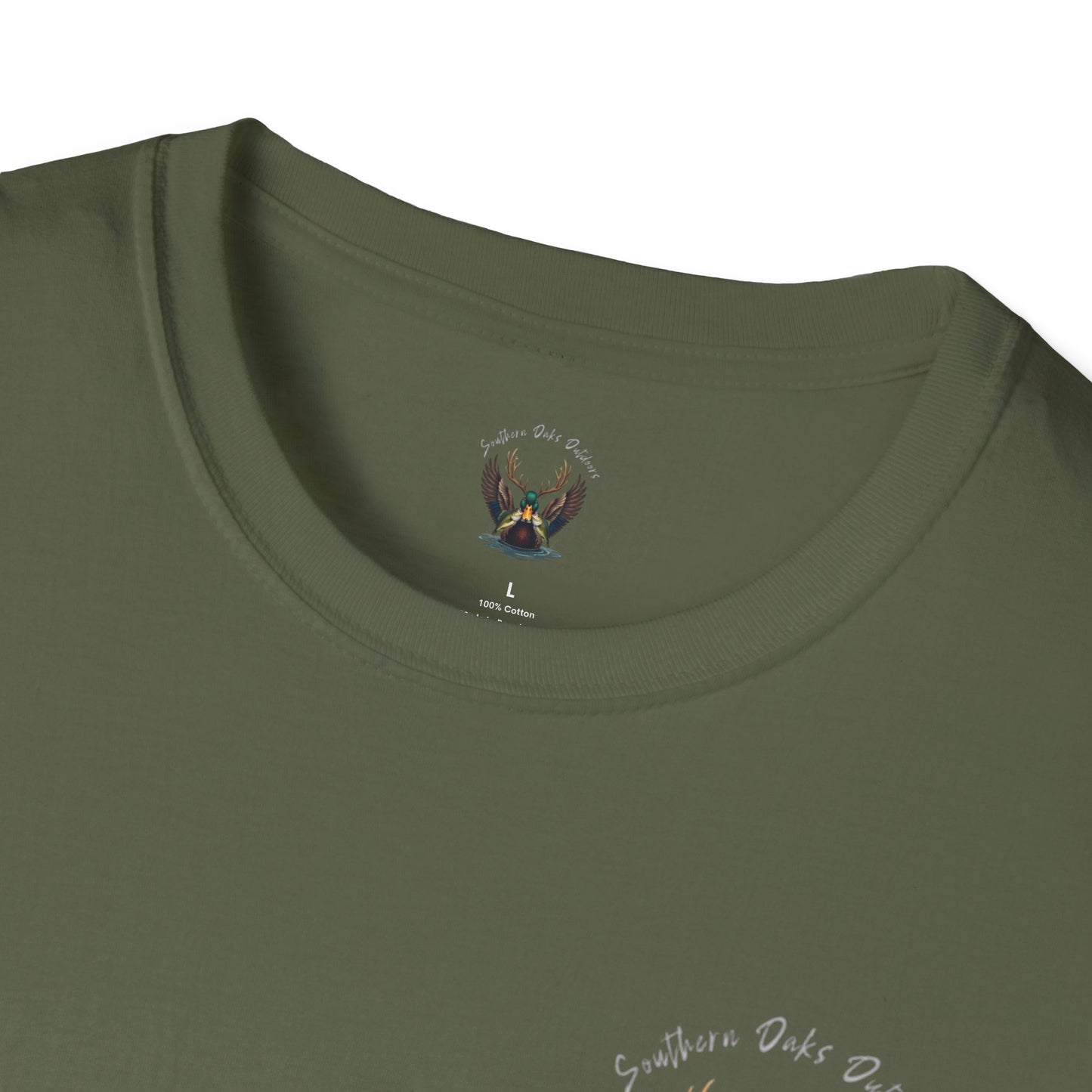 SoftStyle T-Shirt - Duck Head Logo w/ Girl Fishing on back
