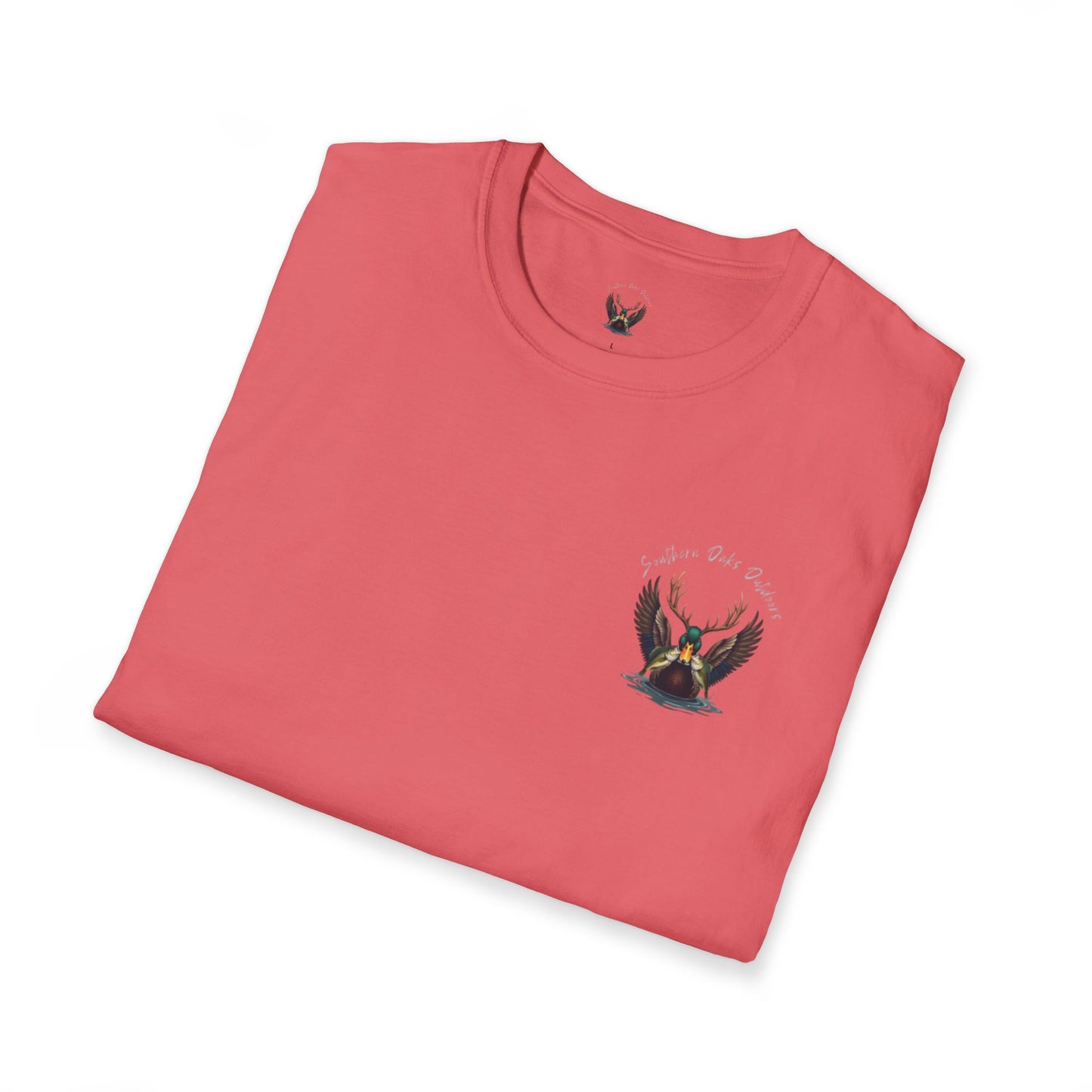 SoftStyle T-Shirt - Duck Head Logo w/ Girl Fishing on back