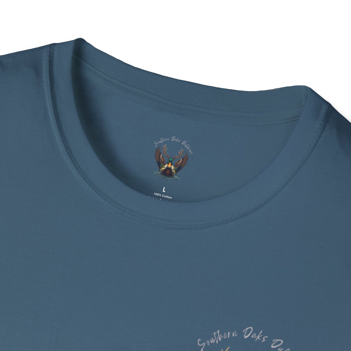 SoftStyle T-Shirt - Duck Head Logo w/ Girl Fishing on back
