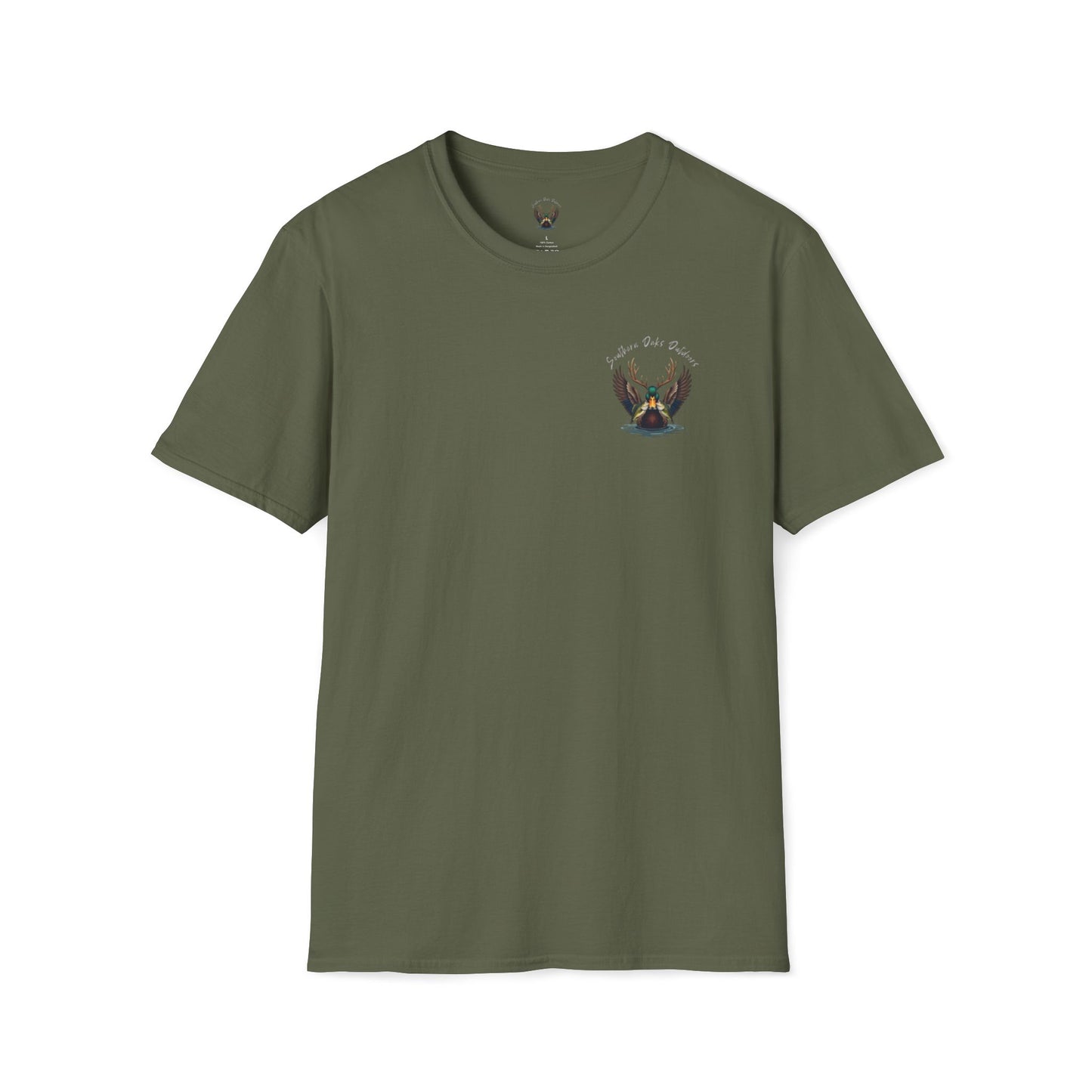 SoftStyle T-Shirt - Duck Head Logo w/ Girl Fishing on back