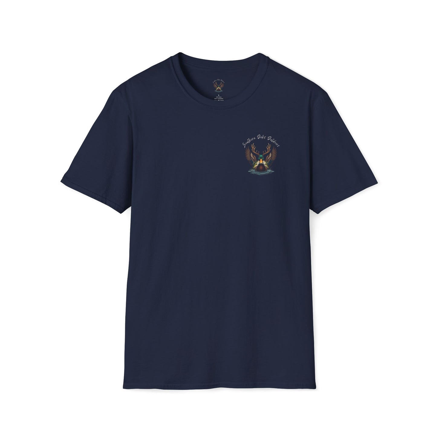 SoftStyle T-Shirt - Duck Head Logo w/ Girl Fishing on back